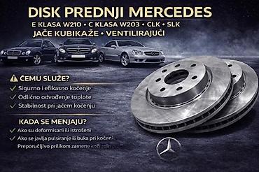 Kočioni diskovi: DISK MERCEDES E KLASA W210 C KLAS W203 PREDNJI JACE KUBIKAZE | — 3