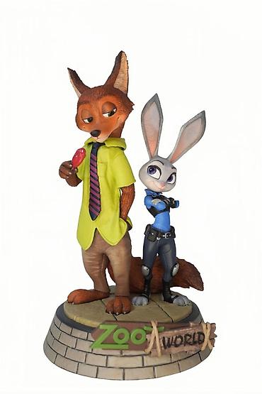 Статуэтки: Фигурка Zootopia (Ник и Джуди) 3D печать, ручная покраска — 2