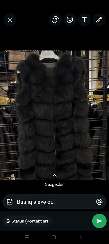 Kürklər: Biset. satilir. qeti geyilmeyib .cox baha alinib. 200 satilir — 2