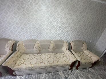 купить раздвижной диван: Комплект мягкой мебели, цвет - Бежевый