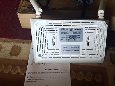 wifi anten: Legion LFN2303XR XPON/GPON/EPON ONU + Wi‑Fi router Xüsusiyyətlər: - — 4