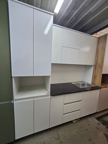 Кухонные гарнитуры: Кухонный гарнитур, Новый, цвет - Белый, ДСП, Бесплатная доставка — 9