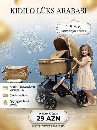 9 yaş: KIDILO lüks uşaq arabası - 1–5 yaş üçün istifadəyə yararlı - Rahat — 1