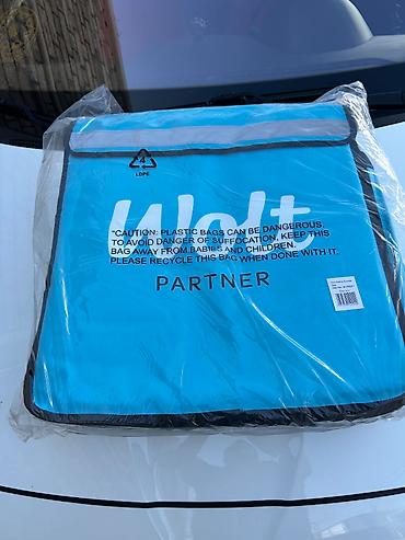Другое: Wolt Partner istilik-saxlayan çatdırılma çantası - Rəng: açıq mavi — 2