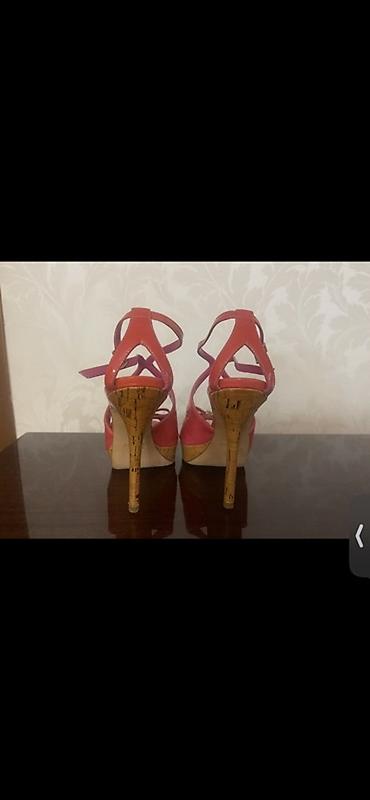 Basanoşka və səndəllər: Dior, Ölçü: 36, rəng - Çəhrayı, İşlənmiş — 3