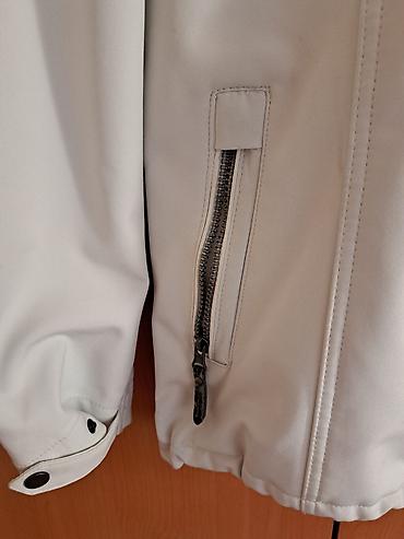 tech fleece s: Ženska softshell jakna, bele boje - Materijal: glatka softshell — 3