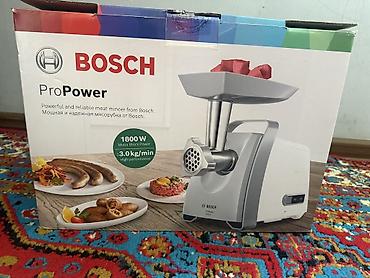 masalli electronics: Ət çəkən maşın Bosch, 18000 Vt, Reverssiz, Yeni — 1