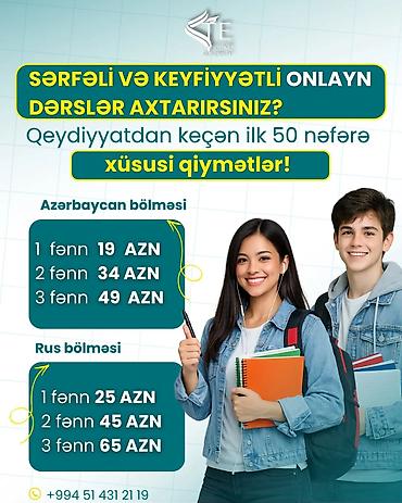 fars: Repetitor, Riyaziyyat, Biologiya, Fizika, Azərbaycan dili, Rus dili, İmtahanlara hazırlıq, Abituriyent hazırlığı — 10