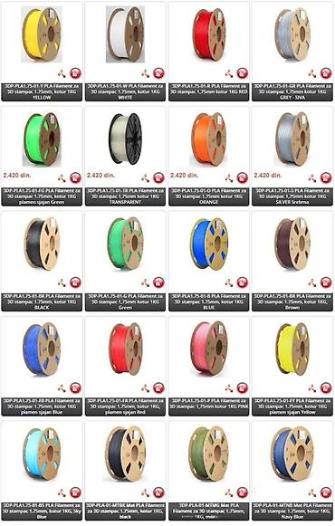 Druga oprema za računare i laptopove: Gembird PLA filament za 3D štampače – 1,75 mm, kalem 1 kg — 4