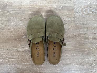 Айымдардын бут кийими: Надевали 1 раз Сабо Birkenstock Boston из замши - Модель: Boston - — 1