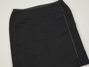 czarne spódnice skóra: Skirt, L (EU 40), condition - Good