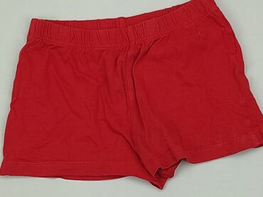 spodenki gimnastyczne dziewczęce czerwone: Shorts, 3-4 years, 104, condition - Good