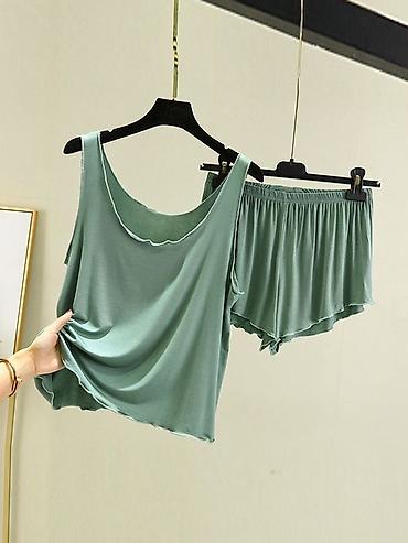 Домашние костюмы: Домашний костюм, Майка, Кофта, Бриджи, Вискоза, Китай, Лето — 18