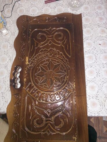 купить шахматы в баку: Palit agacindan. nərd dəsti – əl oyma naxışlı - Material: massiv