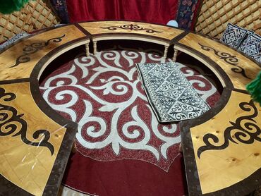 Аренда юрт: Аренда юрты, Каркас Деревянный, 75 баш, Казан, Посуда, С полом — 12