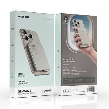 power: Power Bank Green Lion GL-MAG 5 5000 мАч в титановом корпусе — это — 5
