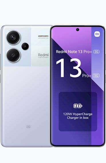 Xiaomi: Xiaomi Redmi Note 13 Pro Plus, 512 GB, rəng - Mavi, 
 Zəmanət, Düyməli, Barmaq izi
