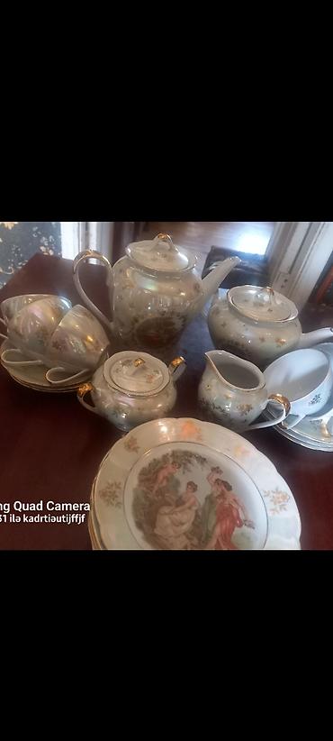 Qab-qacaq və mətbəx ləvazimatları: Çay dəsti, rəng - Ağ, Madonna, 6 nəfərlik — 6