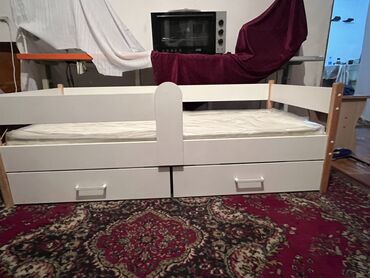 детскую кроватку икеа с матрасом: Керебет, Колдонулган, Кыздар үчүн, Балдар үчүн, Матрас, Жыгач, Өзү алып кетүү