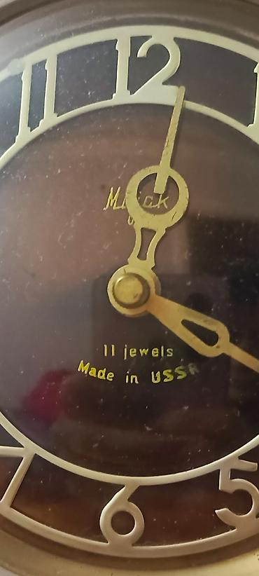 rolex saati: Masaüstü mexaniki saat – “11 jewels, Made in USSR” Təsvir: - Sovet — 4