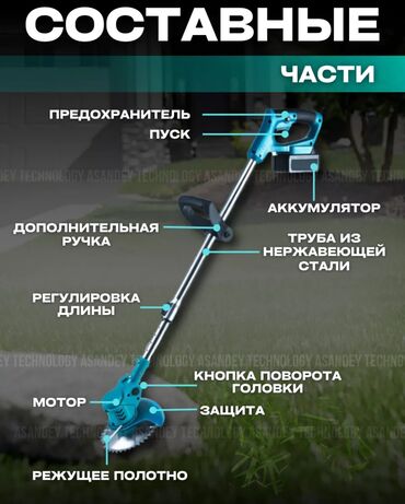 тример для травы: Триммер садовый аккумуляторный Makita LPS-01 (Реплика)- компактная