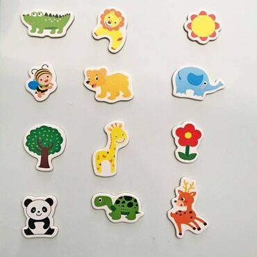магниты для холодильника: Деревянные магниты в виде животных, мультяшные 3D наклейки на