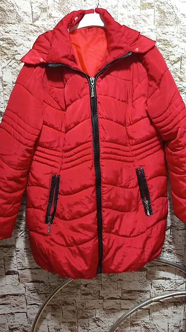 pull and bear: Qadın qış gödəkçəsi – qırmızı rəng Heç bir yeri zədələnməyib Ölçü — 1
