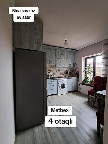 Bağ evlərinin satışı: Binə Savxozda 4 otaqlı ev satılır. - Geniş mətbəx: L formalı mətbəx — 10