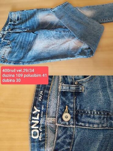 Ostale pantalone: Ženske pantalone – više modela i mera: 1) ONLY farmerke - Veličina — 1