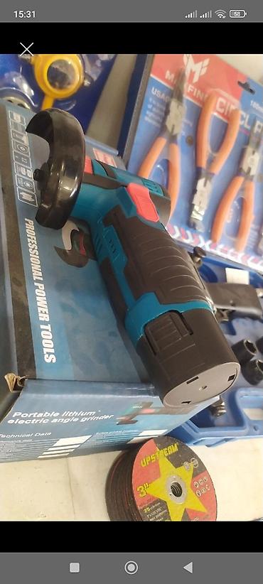 Akkumulyatorlu bucaqslıyıcı (portable lithium electric angle grinder)
