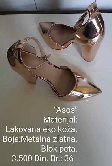 Salonke: ASOS ženske cipele sa kaišićem oko članka. - Materijal: lakovana eko — 1