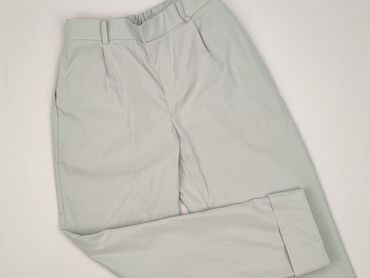 srebrne spodnie mohito: Material trousers for women, size S