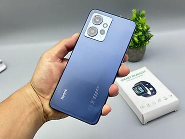 Уюлдук телефондор жана аксессуарлар: Redmi, Redmi Note 12, Колдонулган, 128 ГБ, түсү - Көк, 2 SIM — 1