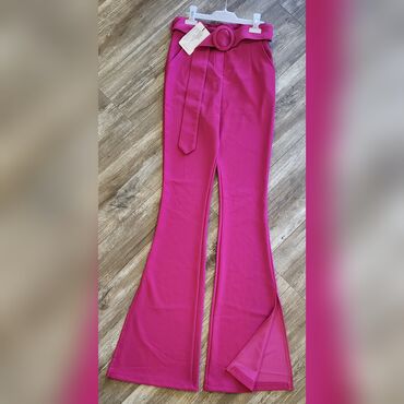 Pantalone: XS (EU 34), Visok struk, Zvoncare