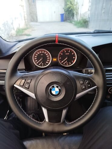 bmw 5 серия 525tds mt: BMW E60 M5 rul - Sukan. Teze yigilib uzdenib M tikislernen yigilib