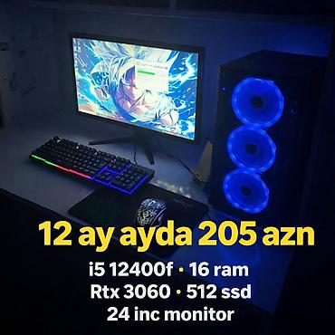 masa komputer: Oyuncu kompüter sistemi Texniki xüsusiyyətlər: - Prosessor: Intel — 1