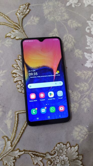 Samsung: Samsung Galaxy A10, Б/у, 32 ГБ, цвет - Черный, 2 SIM