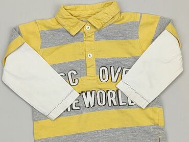 żółta koszulka chłopięca: Bluzka, 12-18 m, stan - Dobry
