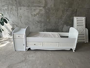 uşaq çarpayilari: Oğlan və qız üçün, İşlənmiş, Çarpayı, Bazalı, Matras ilə, Siyirməli — 3