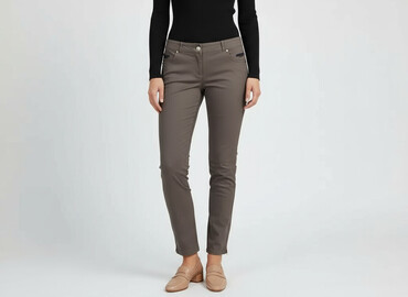 bershka spodnie brazowe: Spodnie damskie, rozmiar S