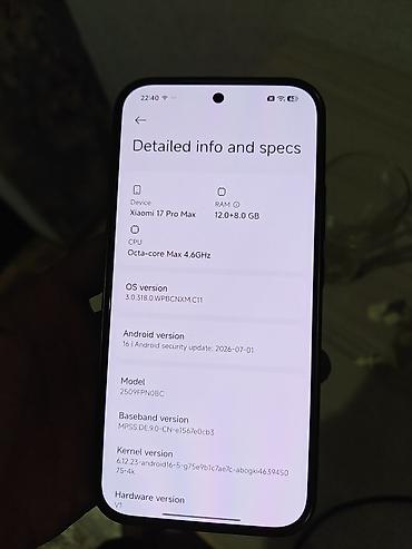 maibenben x17a цена: Xiaomi, 17 Pro Max, Б/у, 512 ГБ, цвет - Белый, 1 SIM, 2 SIM, eSIM — 3