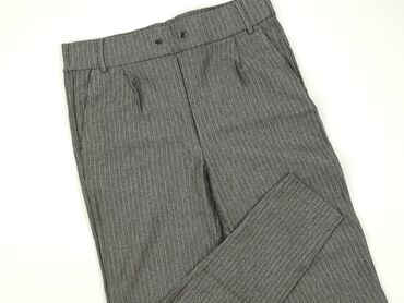 bluzki żółte w czarne paski: Material trousers for women, M (EU 38)