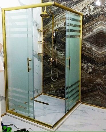 Duş kabinaları, arakəsmələr: Yeni Üstü açıq kabina, Künc üçün, Ödənişli çatdırılma — 7