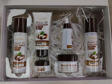 Набор для ухода за лицом SADOER Coconut Oil (кокосовая серия) В
