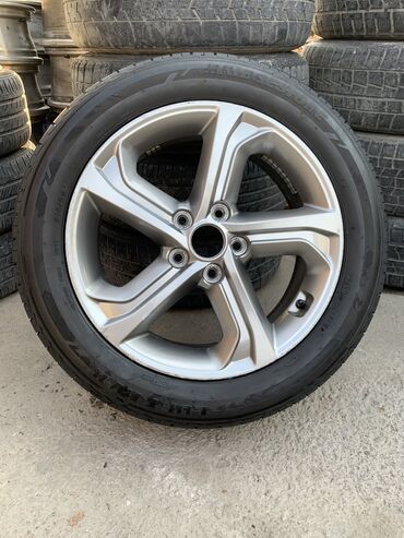 хендай гетц диски: Колеса в сборе 215 / 55 / R 17, Лето, Б/у, Запаска, Легковые, Литые, отверстий - 5