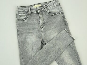 spódniczka jeansowe z haftem po obu stronach: Jeans, S (EU 36), condition - Very good