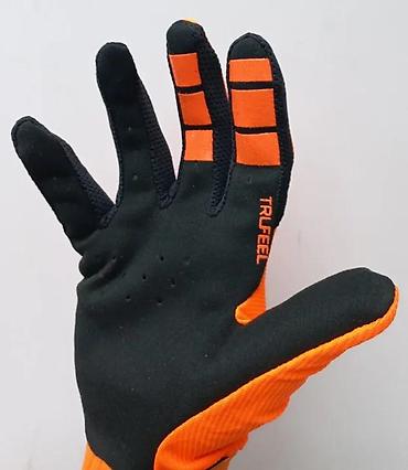 Oprema za bicikliste: MTB/motokros rukavice – narančasto/crne - Lagane i prozračne: gornji — 2