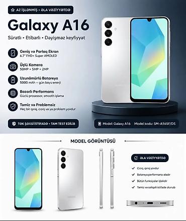 samsug a16: Samsung Galaxy A16, 128 GB, rəng - Ağ — 1