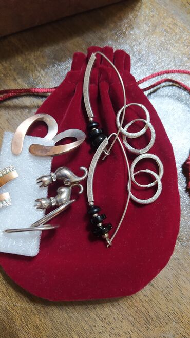 Серебряные серьги: Серебряные серьги, Проба 925, Агат, Женские, Новый — 7