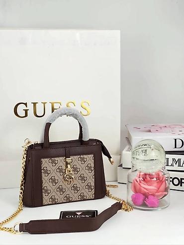 Torbe: GUESS ženska torbica – mini satchel/kamer torba sa lancem - Model — 6